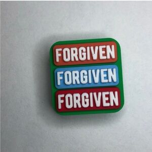 5/$10 Forgiven crocs charm/jibbitz